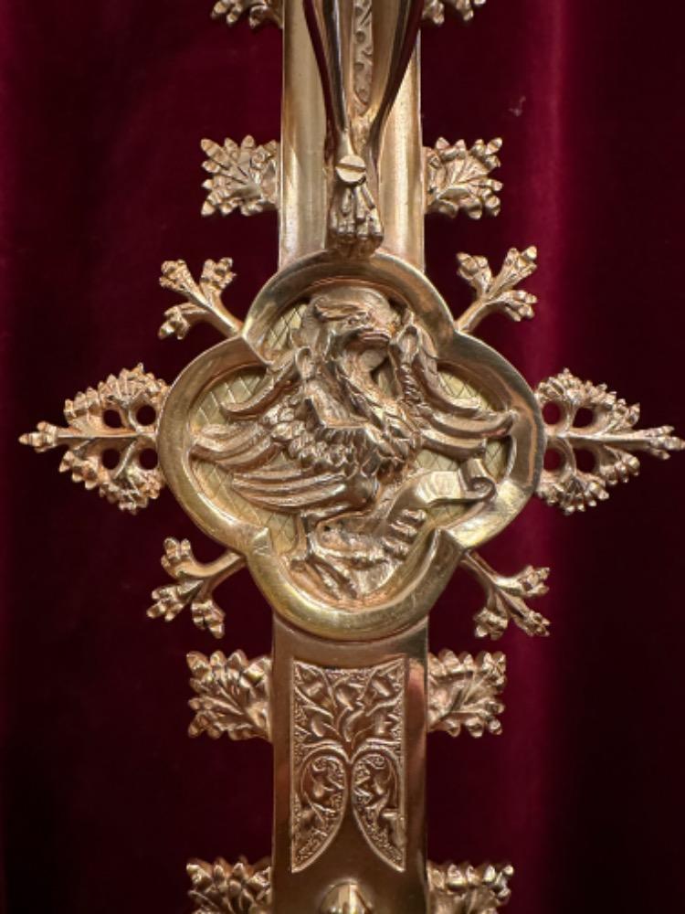 1 Gothic - Style Altar - Cross By : J. Van Roosmalen, Utrecht Netherlands