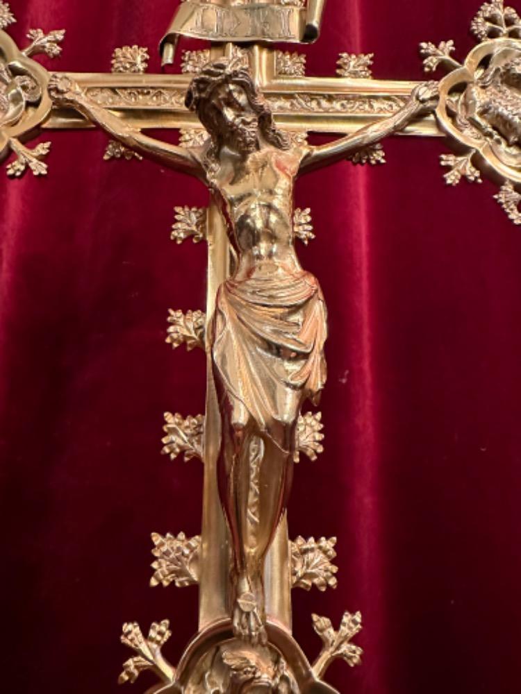 1 Gothic - Style Altar - Cross By : J. Van Roosmalen, Utrecht Netherlands