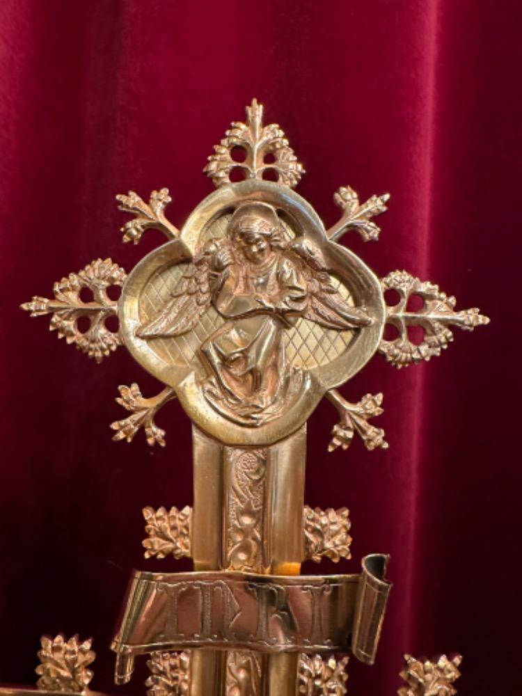 1 Gothic - Style Altar - Cross By : J. Van Roosmalen, Utrecht Netherlands