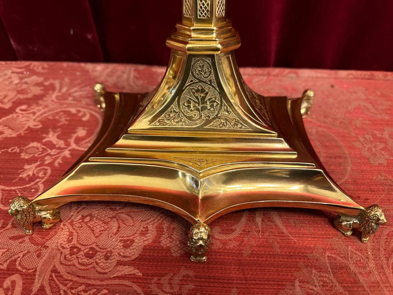 1 Gothic - Style Altar - Cross By : J. Van Roosmalen, Utrecht Netherlands