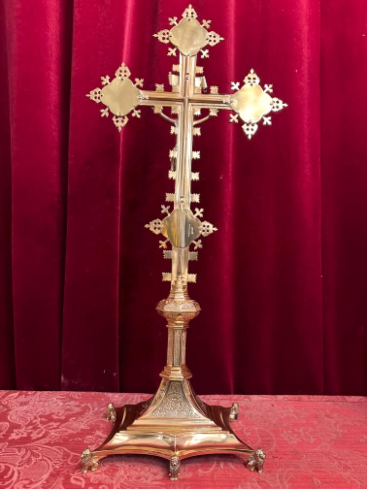 1 Gothic - Style Altar - Cross By : J. Van Roosmalen, Utrecht Netherlands