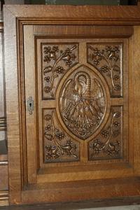 Altar Measures Without Steps. style Gothic - style en wood oak, 19th century