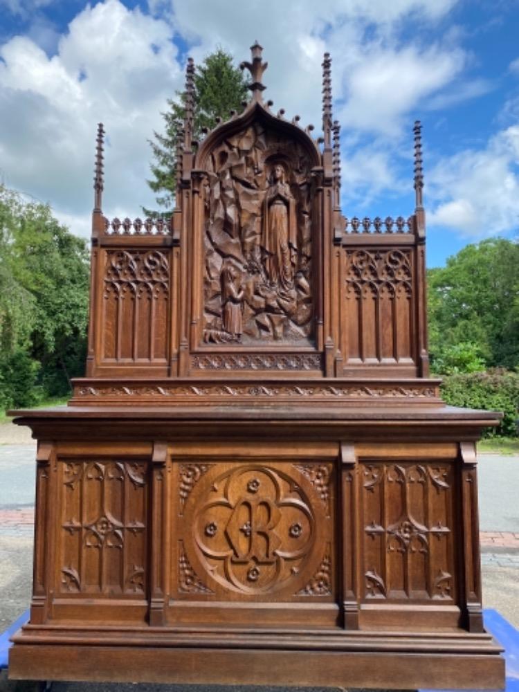 1 Gothic - Style Altar Our Lady Of Lourdes