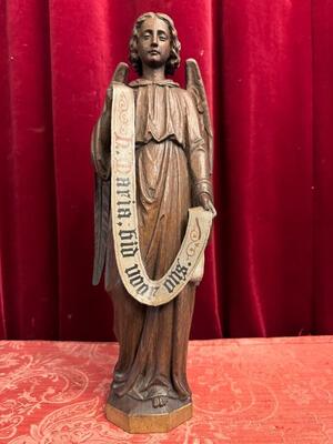 Angel style Gothic - Style en Oak wood, Belgium  19 th century ( Anno 1885 )