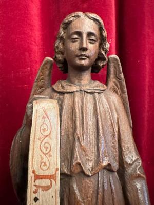 Angel style Gothic - Style en Oak wood, Belgium  19 th century ( Anno 1885 )