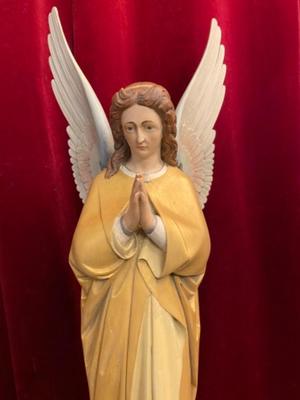 Angel style Gothic - style en Oak wood Painted, Dutch 19 th century ( Anno 1890 )