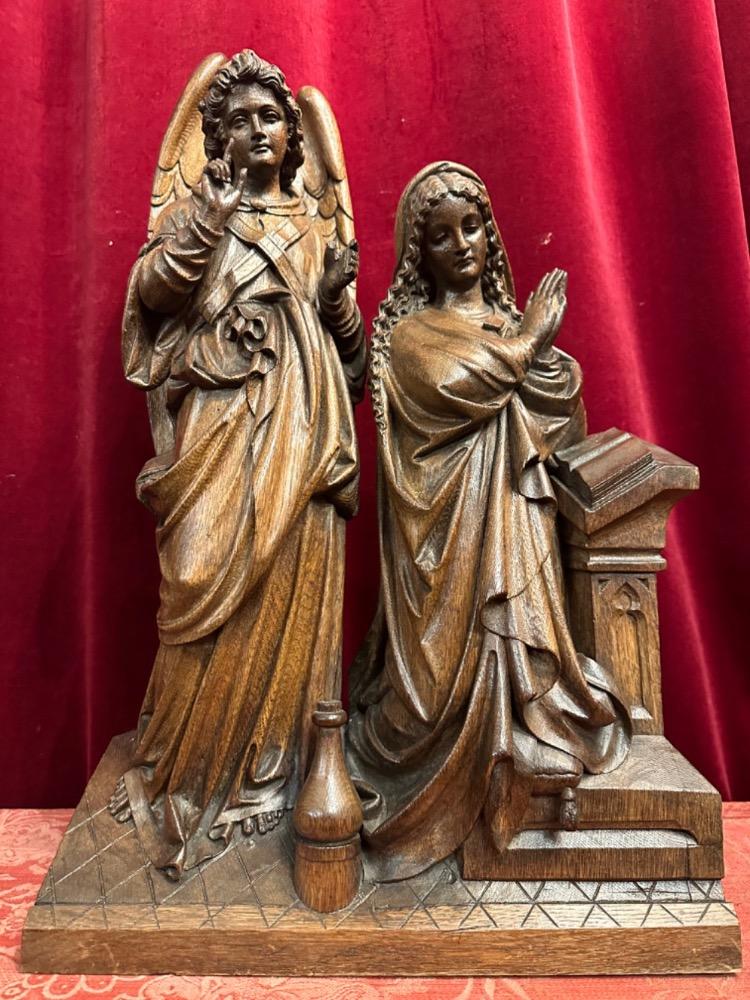 1 Gothic - Style Annunciation Sculpture
