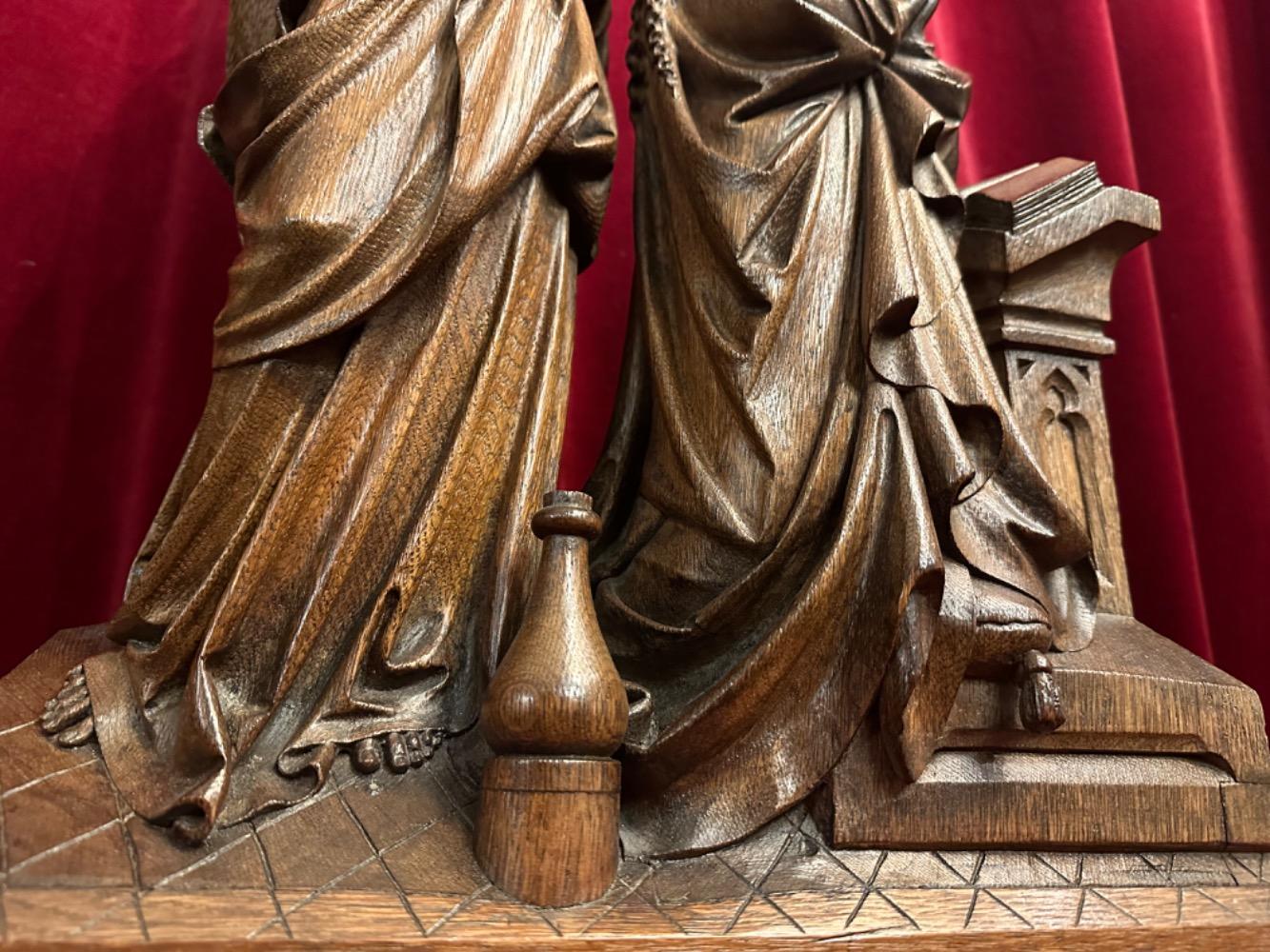 1 Gothic - Style Annunciation Sculpture