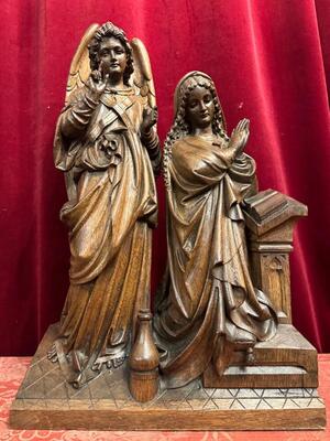 1 Gothic - Style Annunciation Sculpture