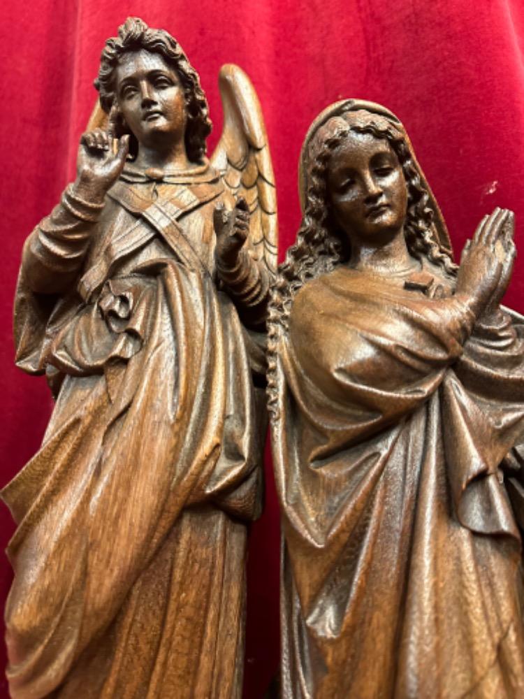 1 Gothic - Style Annunciation Sculpture