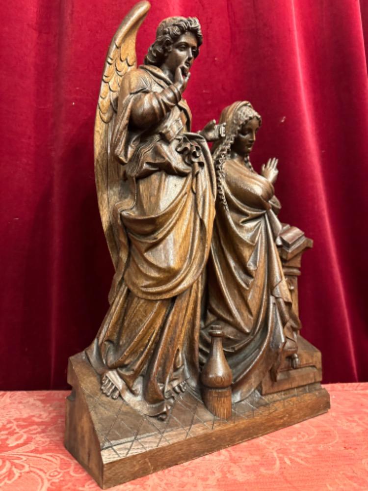 1 Gothic - Style Annunciation Sculpture