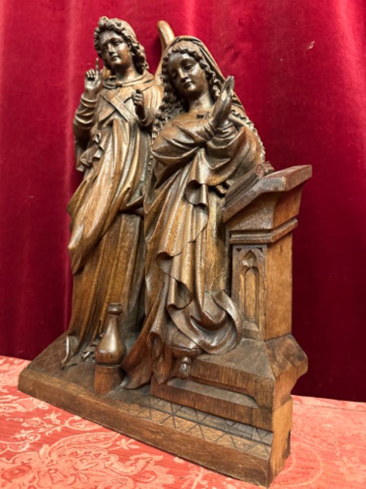 1 Gothic - Style Annunciation Sculpture