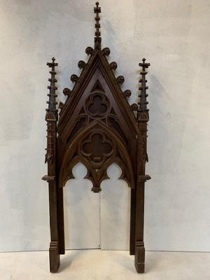 Architectural Element style Gothic - style en Oak wood, France 19 th century