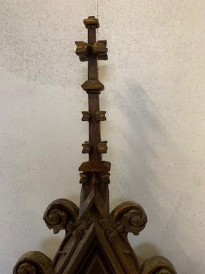 Architectural Element style Gothic - style en Oak wood, France 19 th century