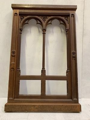 Architectural Element style Gothic - style en Oak wood, Belgium 19th century ( anno 1875 )