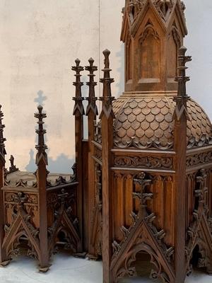 Architectural Element Eusebius Church Arnhem style Gothic - style en Oak wood, Arnhem Dutch 19th century ( anno 1875 )