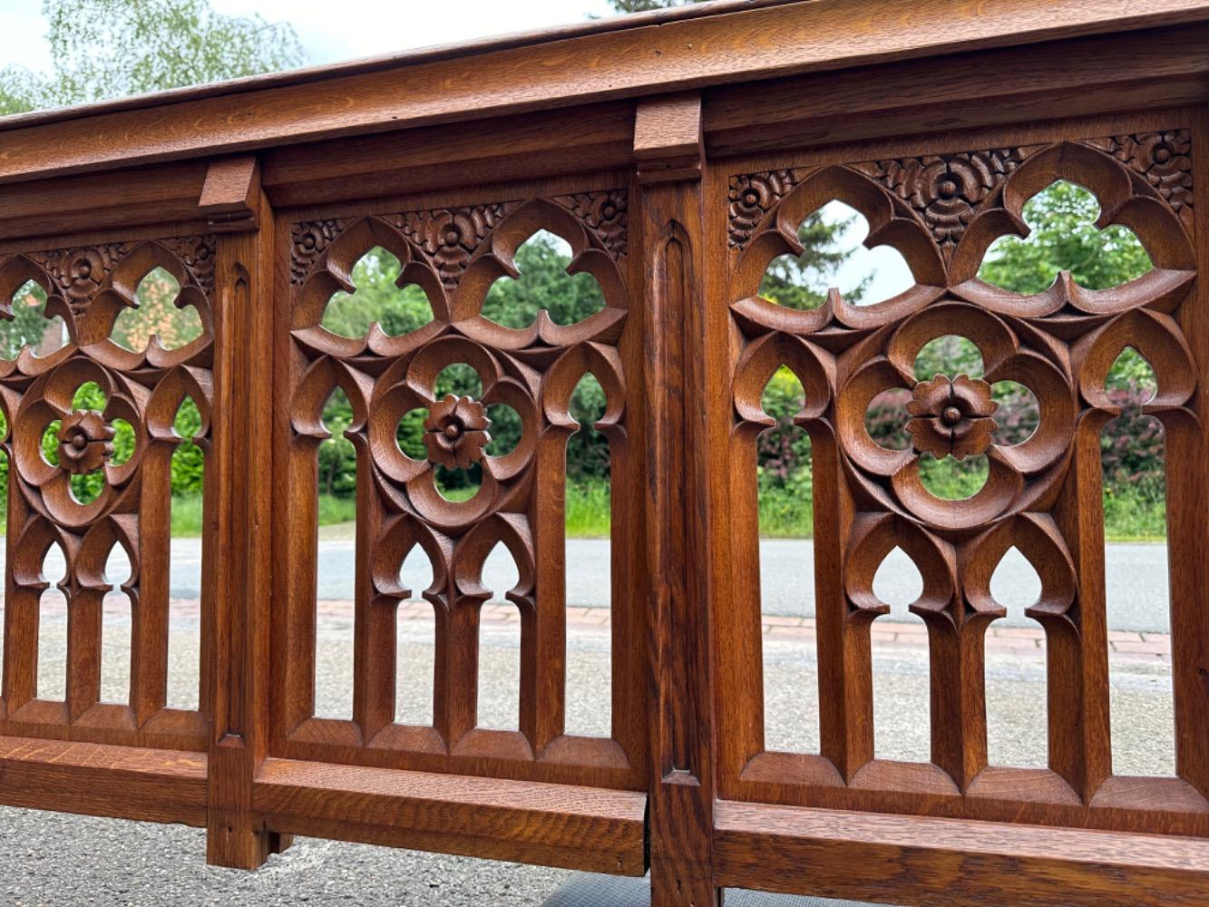 1 Gothic - Style Architectural Ornament / Front Piece Communion Rail