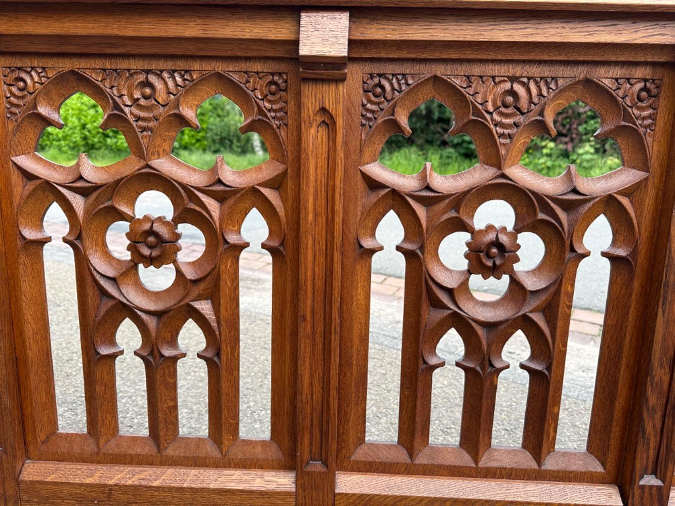 1 Gothic - Style Architectural Ornament / Front Piece Communion Rail