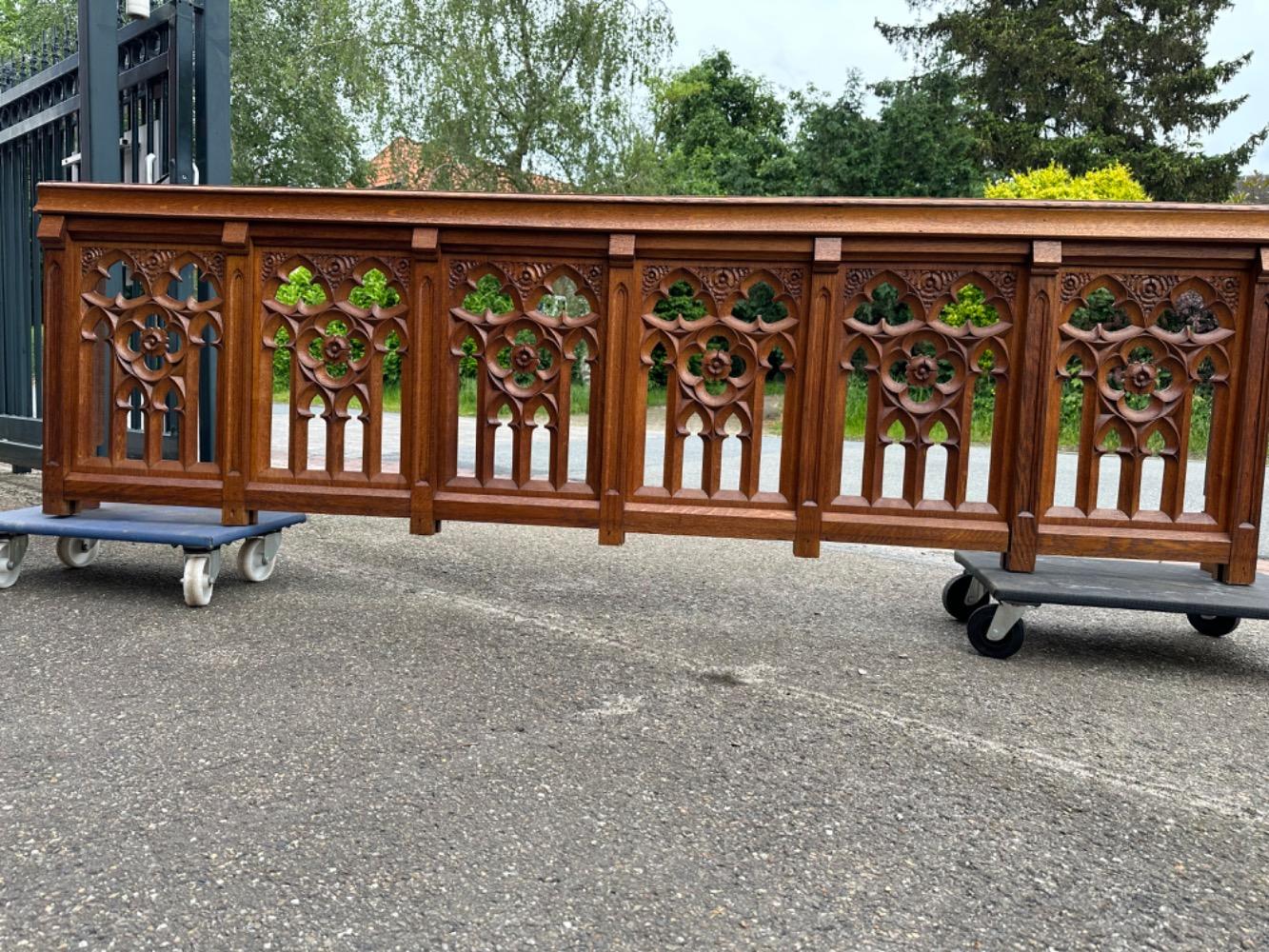 1 Gothic - Style Architectural Ornament / Front Piece Communion Rail