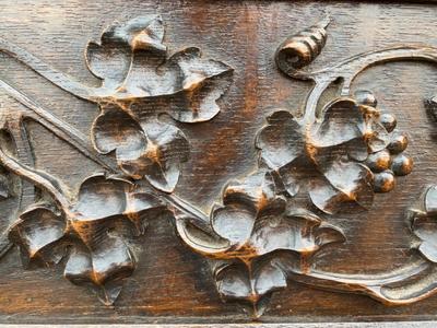 Bench style Gothic - Style en Oak Wood, Belgium 19 th century