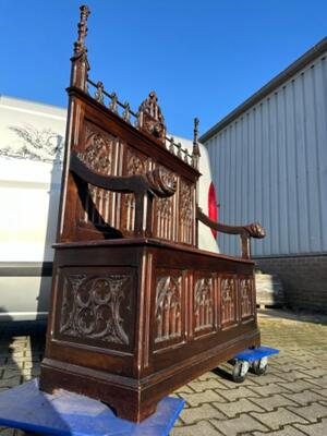 Bench  style Gothic - Style en Wood, France 19 th century