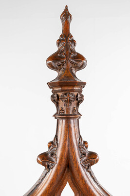 Bishop Seat  style Gothic - Style en Wood , Belgium  19 th century