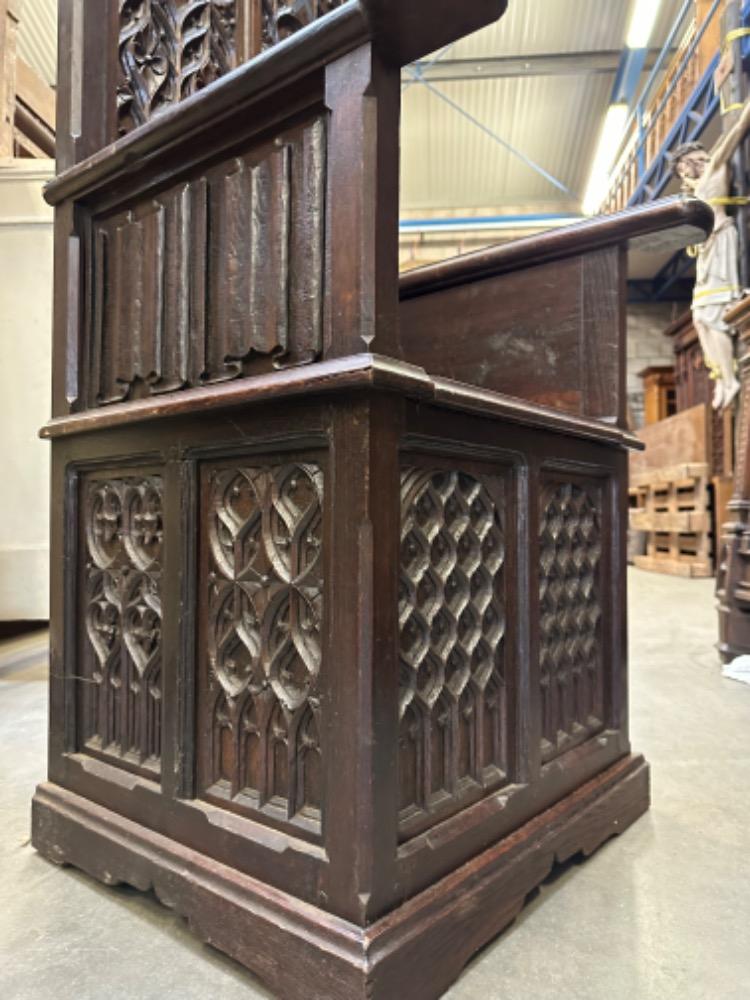 1 Gothic - Style Bishop Seat.