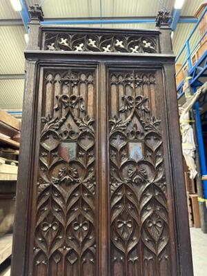 Bishop Seat. style Gothic - Style en Oak wood, France 19 th century