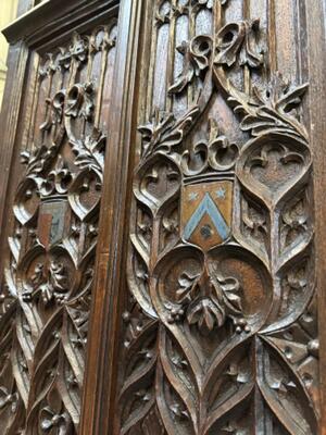 Bishop Seat. style Gothic - Style en Oak wood, France 19 th century