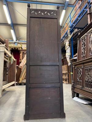 Bishop Seat. style Gothic - Style en Oak wood, France 19 th century