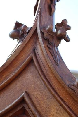 Bishop - Seat style Gothic - style en Oak wood, France 19th century