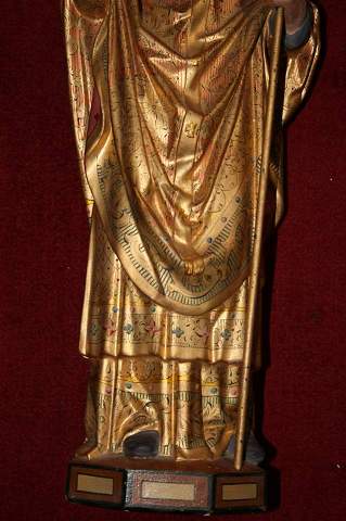 1 Gothic - style Bishop Statue