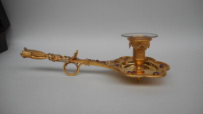 Blaker With Orignal Case  style Gothic - style en Brass / Gilt / Stones, Paris - France 19th century