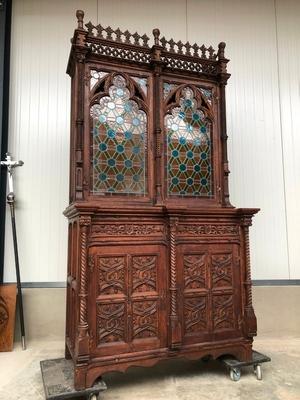 Bookcase  style Gothic - style France 19th century