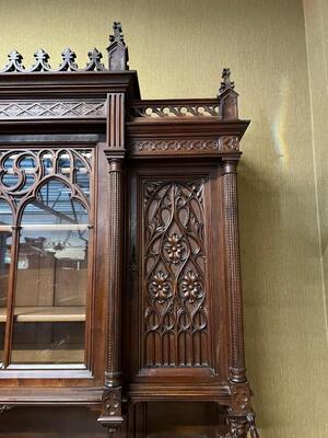 Cabinet  style Gothic - Style France 19 th century