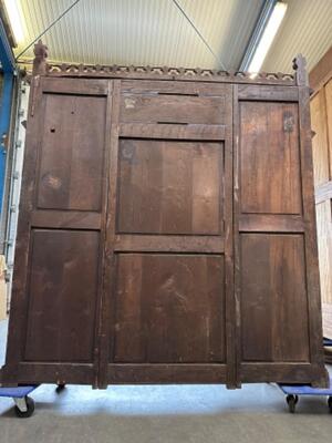 Cabinet style Gothic Style  en Wood , France 19th Century