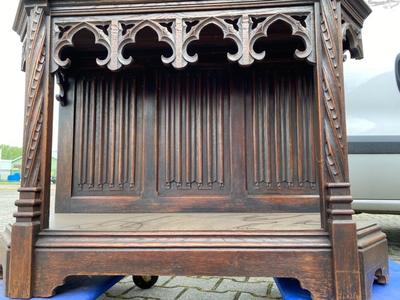Cabinet  style Gothic - style en Wood , France 19 th century
