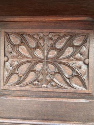 Cabinet  style Gothic - style en Wood, France 19 th century