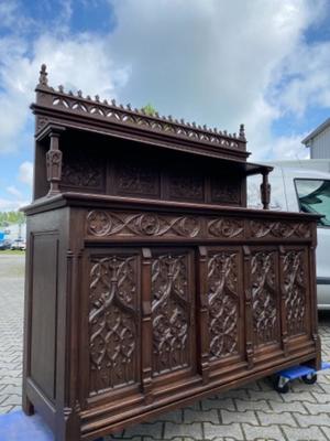 Cabinet  style Gothic - style en Wood, France 19 th century