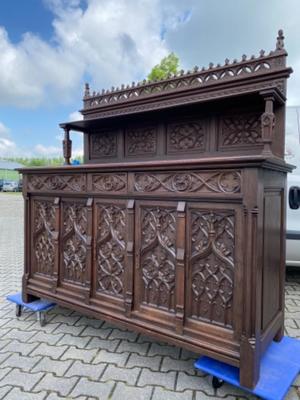 Cabinet  style Gothic - style en Wood, France 19 th century