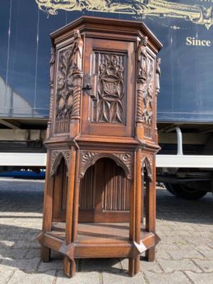 Cabinet  style Gothic - style en Wood , Belgium  19 th century