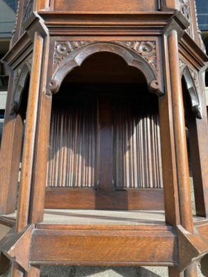 Cabinet  style Gothic - style en Wood , Belgium  19 th century