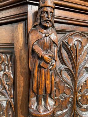 Cabinet  style Gothic - style en Wood , Belgium  19 th century