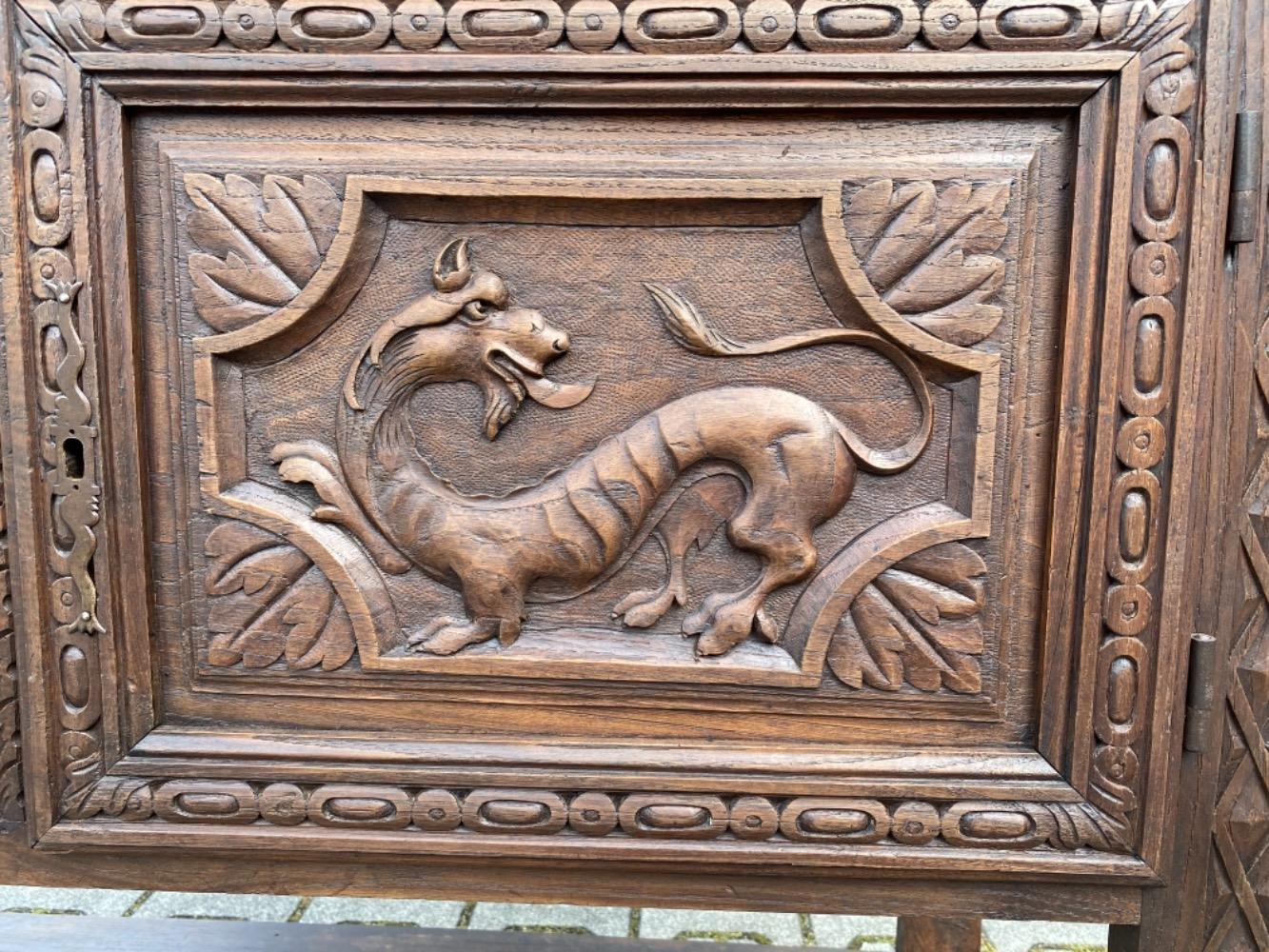 1 Gothic - style Cabinet / Dresser