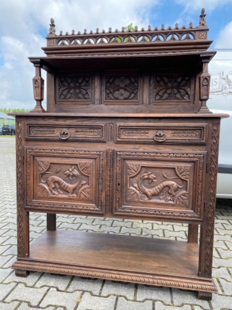1 Gothic - style Cabinet / Dresser