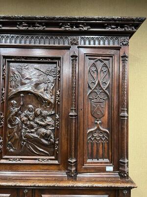 Cabinet Expected !! style Gothic - Style France 19 th century