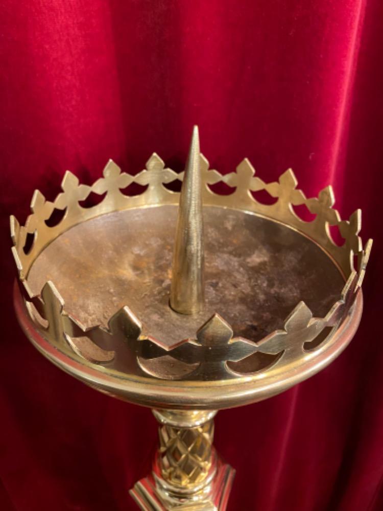 1 Gothic - style Candle Holder Measures Without Pin