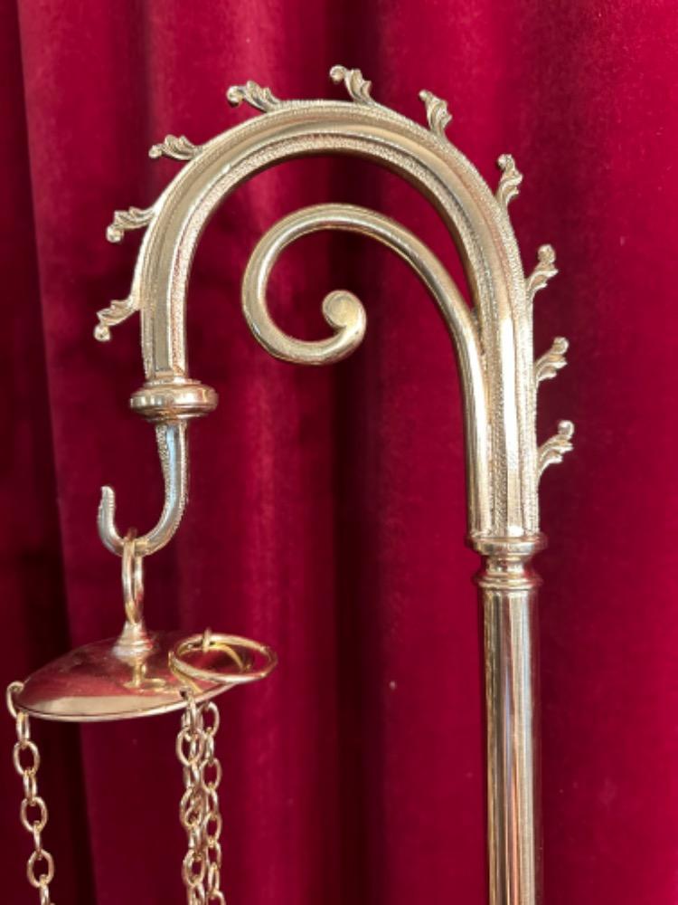 1 Gothic - Style Censer-Stand  Complete With Censer And Boat.