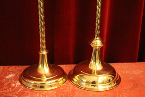 Censor Stands  style Gothic - Style en Brass / Bronze / Polished and Varnished, Belgium 19th century