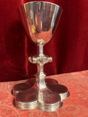 Chalice style Gothic - Style en Full - Silver, Belgium  19 th century